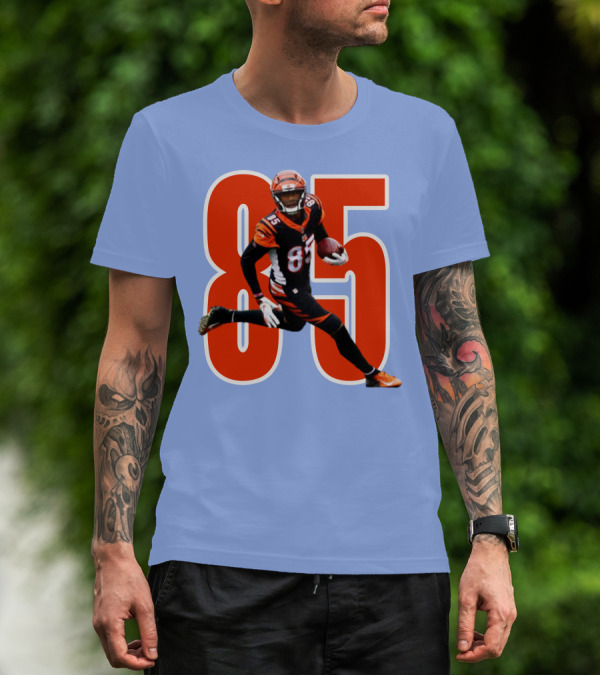 Tee Higgins 85 NFL Football Bengals Player T-Shirt