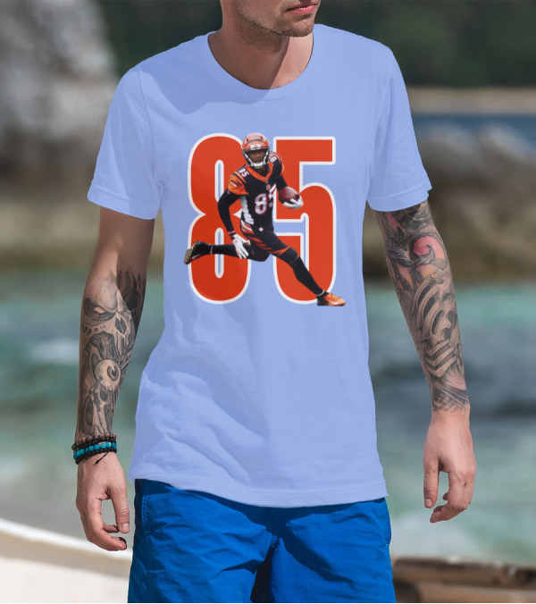 Tee Higgins 85 NFL Football Bengals Player T-Shirt