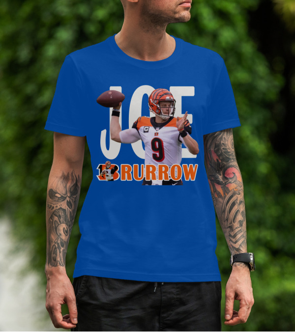 JOE BURROW Bengals Quarterback NFL Football T-Shirt