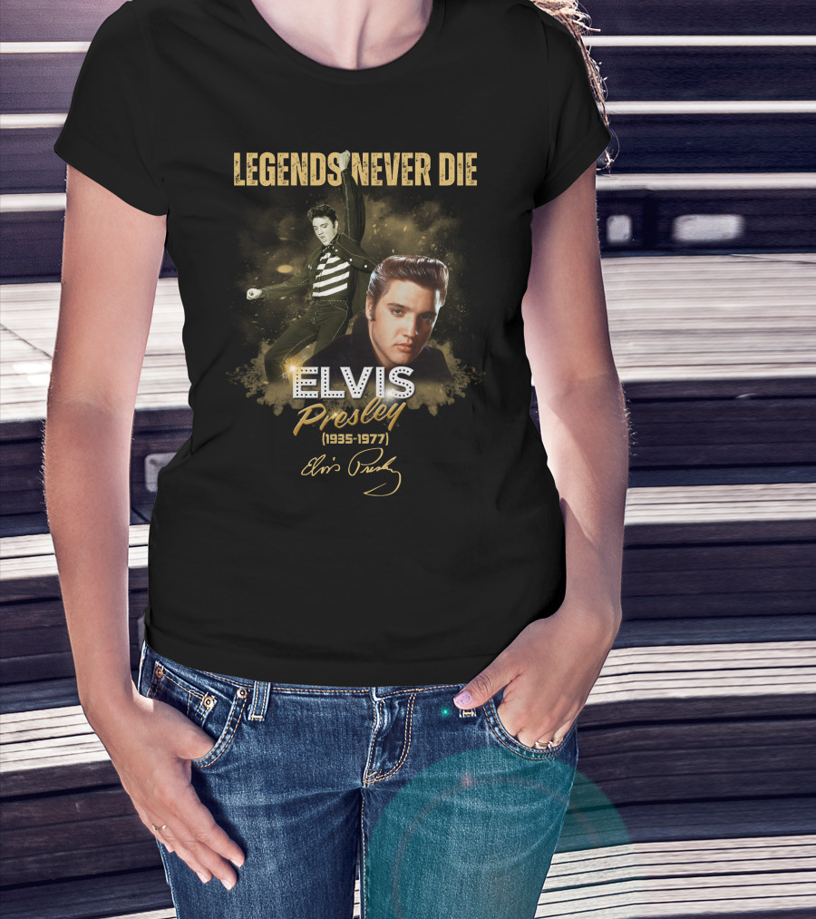 LEGENDS NEVER DIE ELVIS PRESLEY 1935-1977 T-Shirt