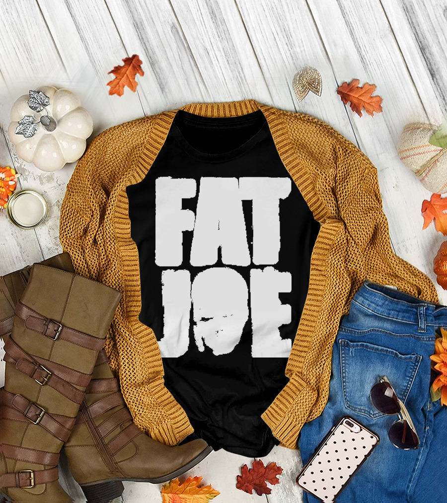 Fat Joe Face Inside Bold White Letters T-Shirt