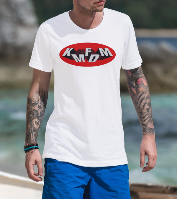 KMFDM Band Logo Oval Shadow T-Shirt