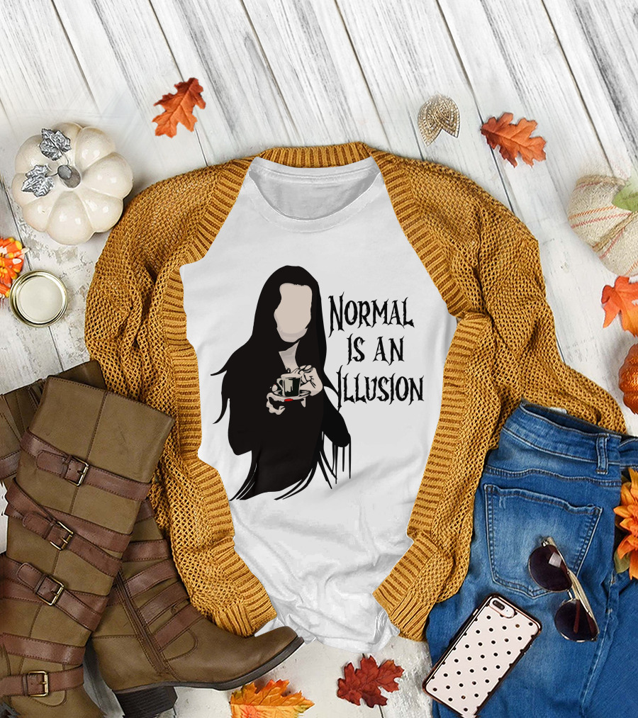 Wednesday Addams Normal Is An Illusion T-Shirt