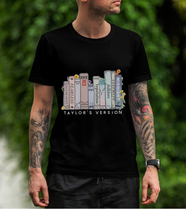 Taylor Swift Fearless Speak Now Red 1989 Reputation Folklore Evermore Midnight Taylor's Version T-Shirt