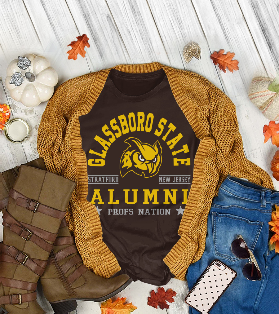 Glassboro State New Jersey Alumni Profs Nation Stratford Owl T-Shirt