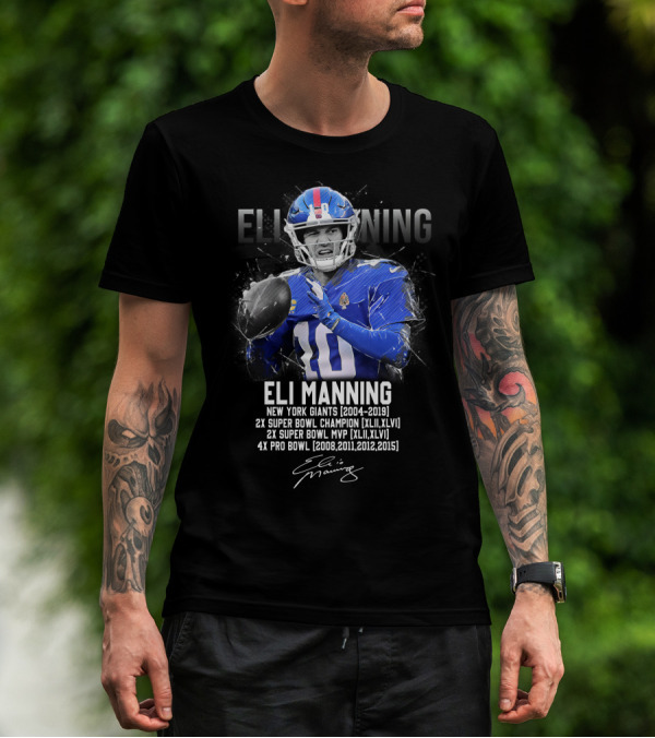 ELI MANNING NEW YORK GIANTS FOOTBALL LEGEND T-Shirt