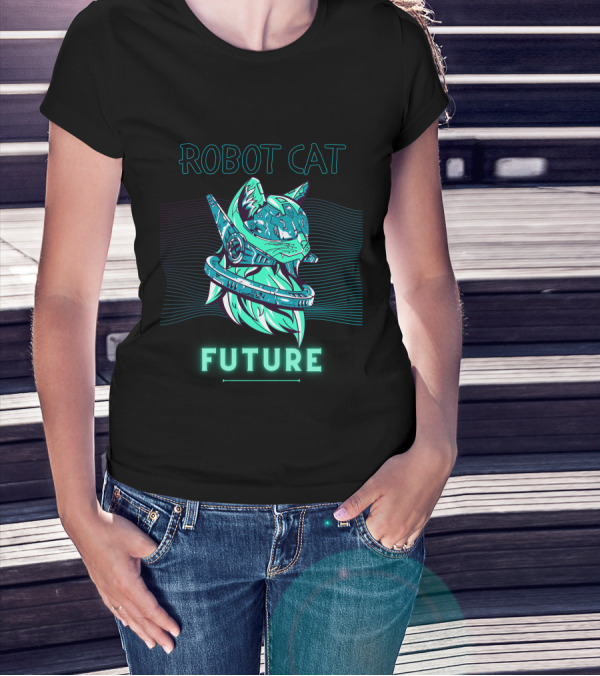 ROBOT CAT FUTURE T-Shirt