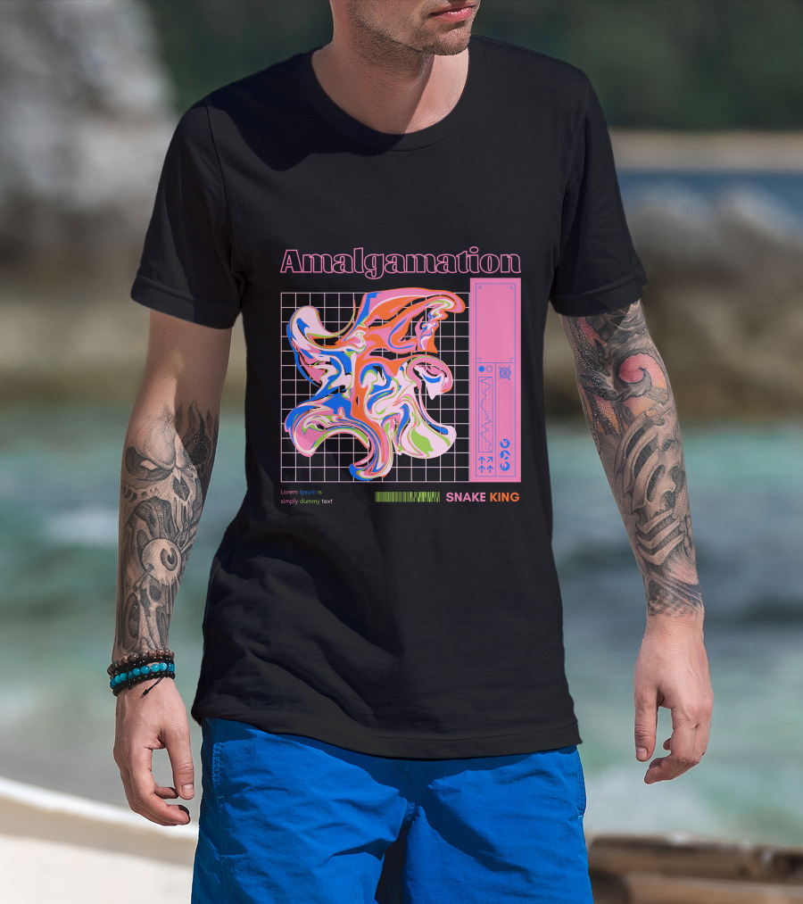 Amalgamation Snake King Distortion T-Shirt