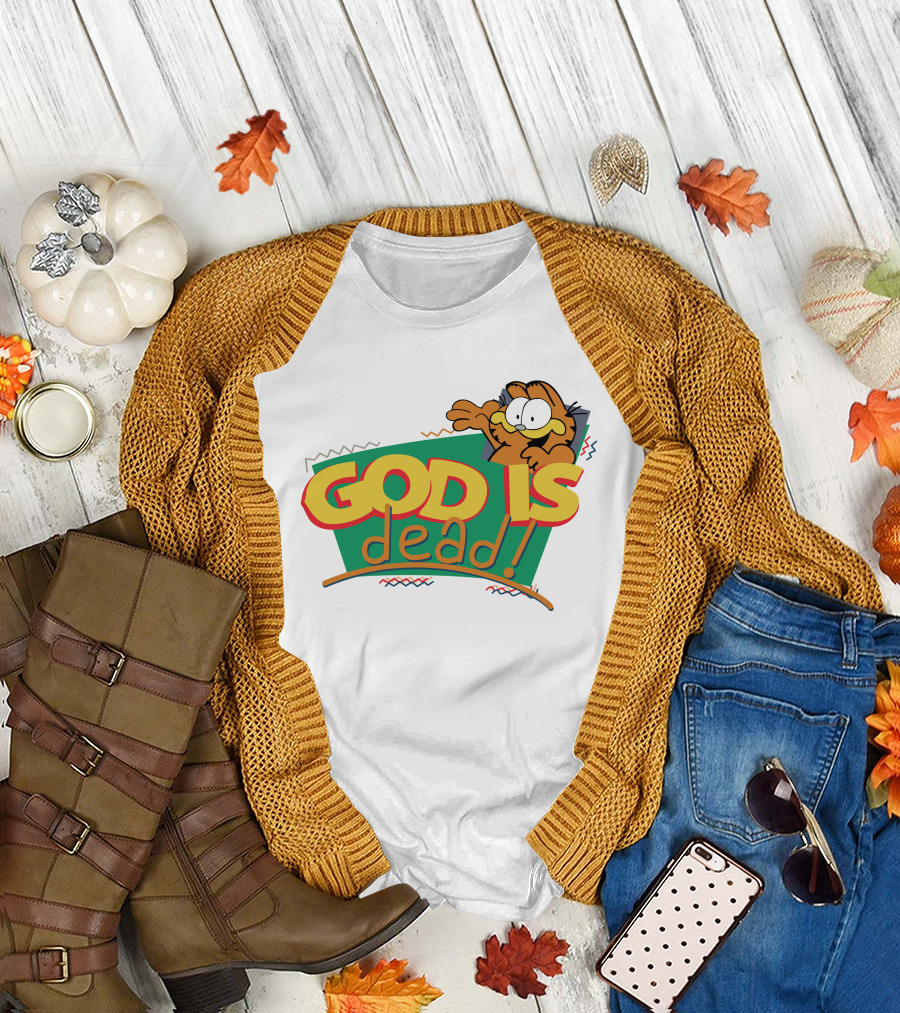God Is Dead Garfield T-Shirt