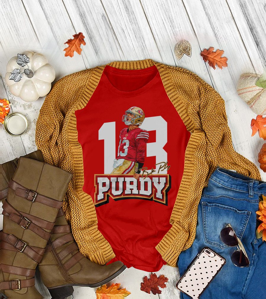 13 Brock Purdy Football Jersey San Francisco Player T-Shirt