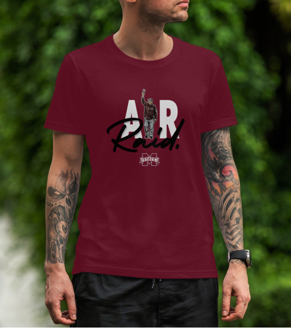 Mike Leach MSU Air Raid Football T-Shirt