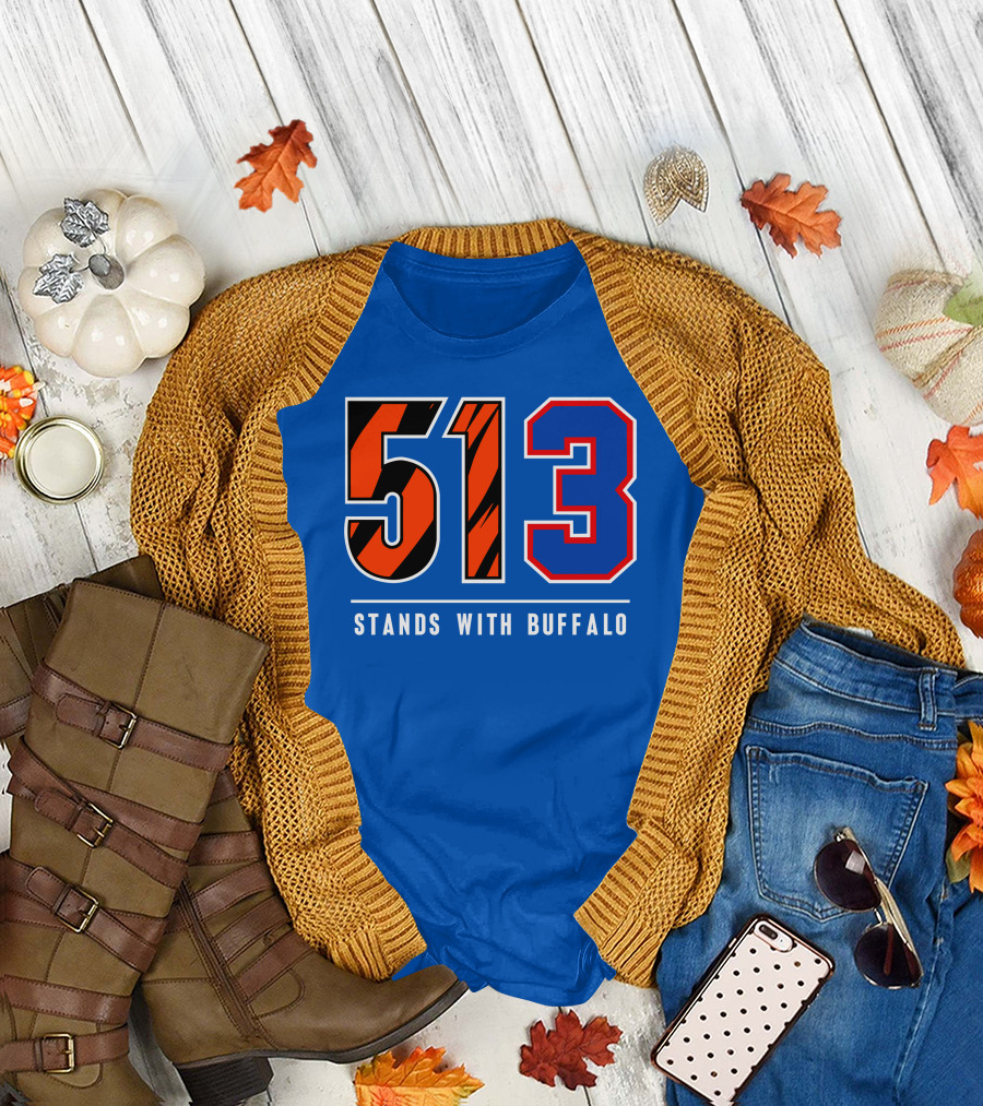 513 Cincinnati Stands With Buffalo 3 New T-Shirt