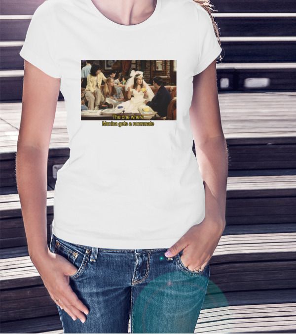 Friends The One Where Monica Gets A Roommate Wedding Dress Scene T-Shirt