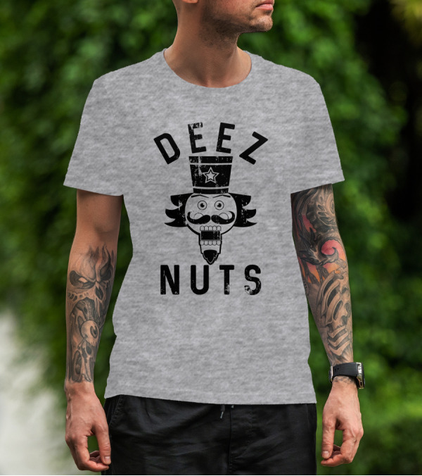 Deez Nuts Nutcracker Face Star Hat T-Shirt