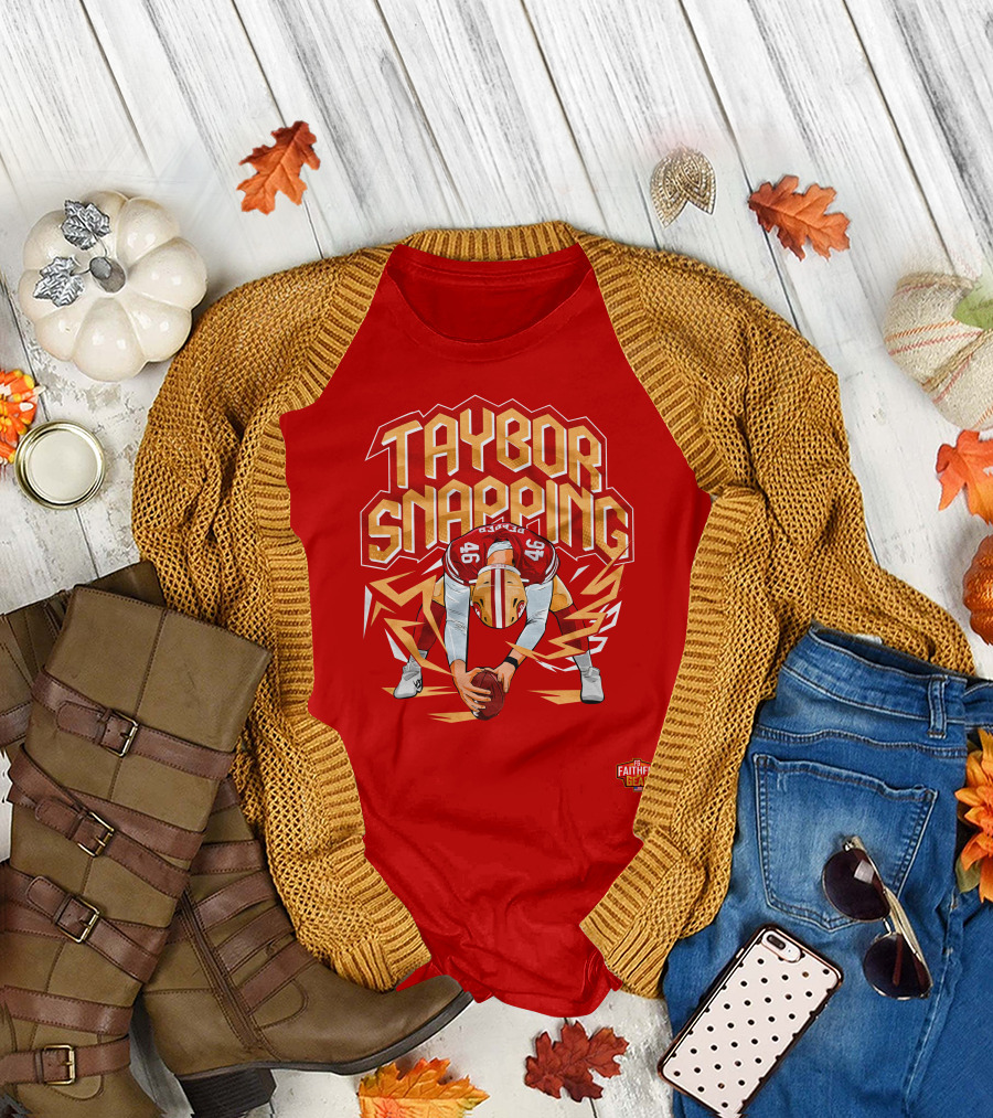 Taybor Snapping Faithful Gear 49 Football T-Shirt