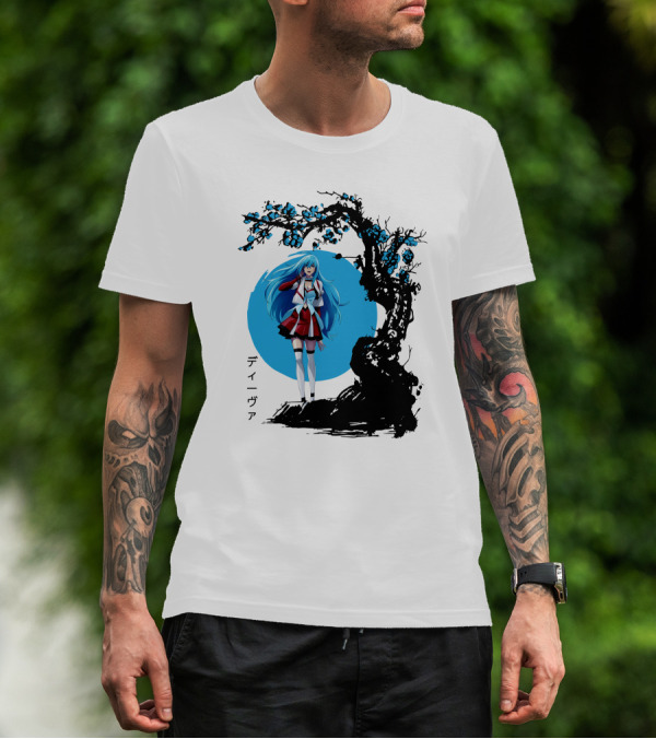 Vivy Fluorite Eye’s Song Blue Moon Anime Diva Character Sakura Tree T-Shirt