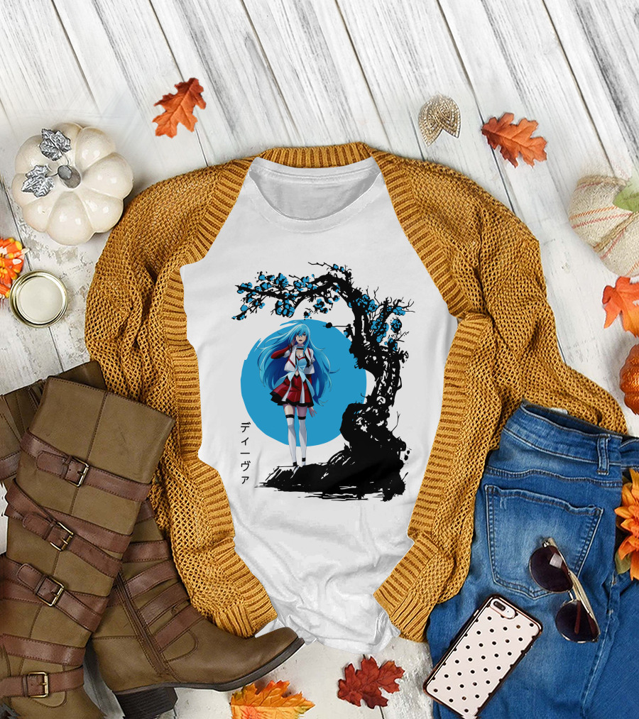 Vivy Fluorite Eye’s Song Blue Moon Anime Diva Character Sakura Tree T-Shirt