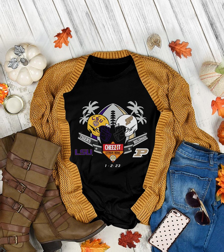 LSU Tigers vs Purdue Boilermakers Cheez It Citrus Bowl 01-02-23 T-Shirt