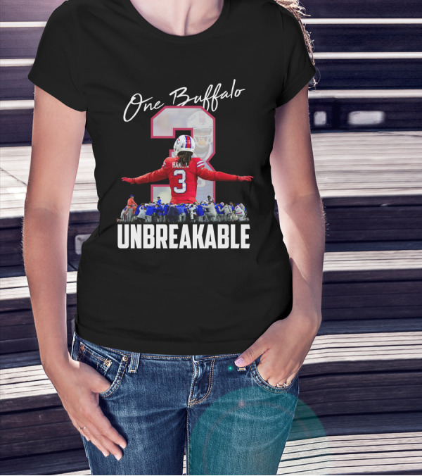 One Buffalo Hamlin #3 Unbreakable Team Spirit T-Shirt