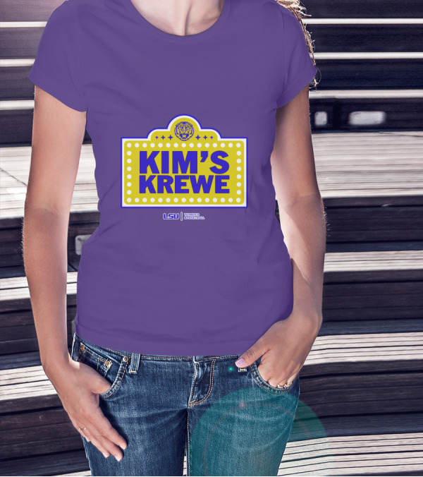 LSU Tigers Women's Basketball Kim's Krewe Featuring Iconic Tiger T-Shirt