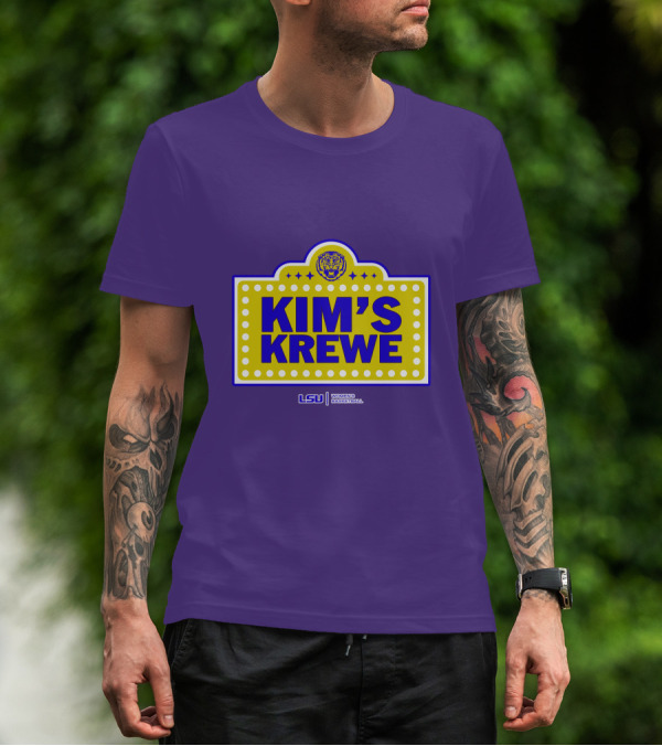 LSU Tigers Women's Basketball Kim's Krewe Featuring Iconic Tiger T-Shirt