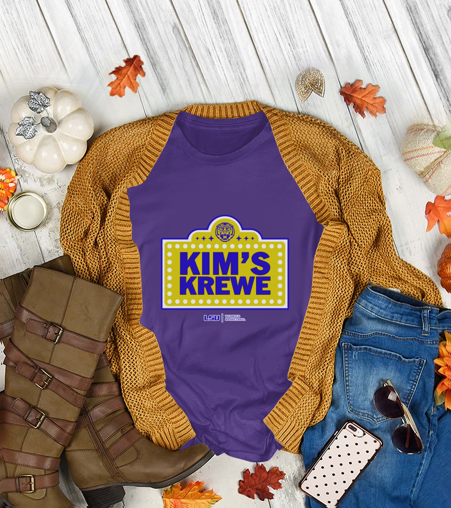 LSU Tigers Women's Basketball Kim's Krewe Featuring Iconic Tiger T-Shirt
