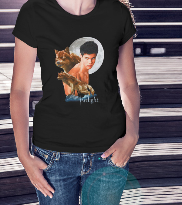 Twilight Jacob Wolf Full Moon Phase T-Shirt