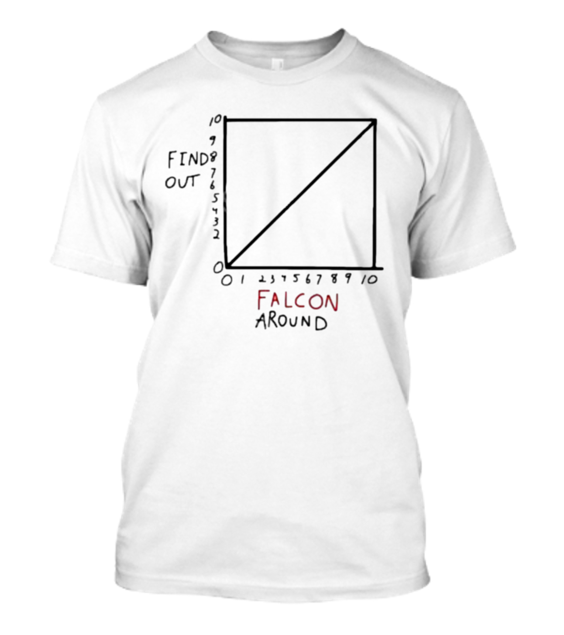 Atlanta Falcons Falcon Around Find Out Graph Chart T-Shirt