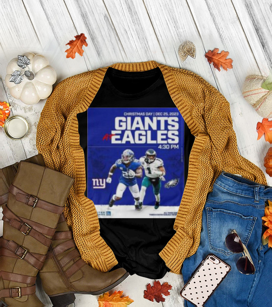 Christmas Day 2023: Giants at Eagles NFL Matchup at 4:30 PM T-Shirt