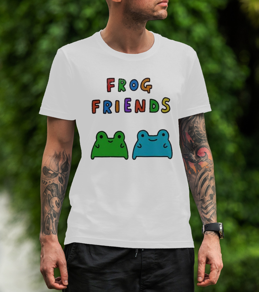 Frog Friends Comic Colorful Frogs T-Shirt