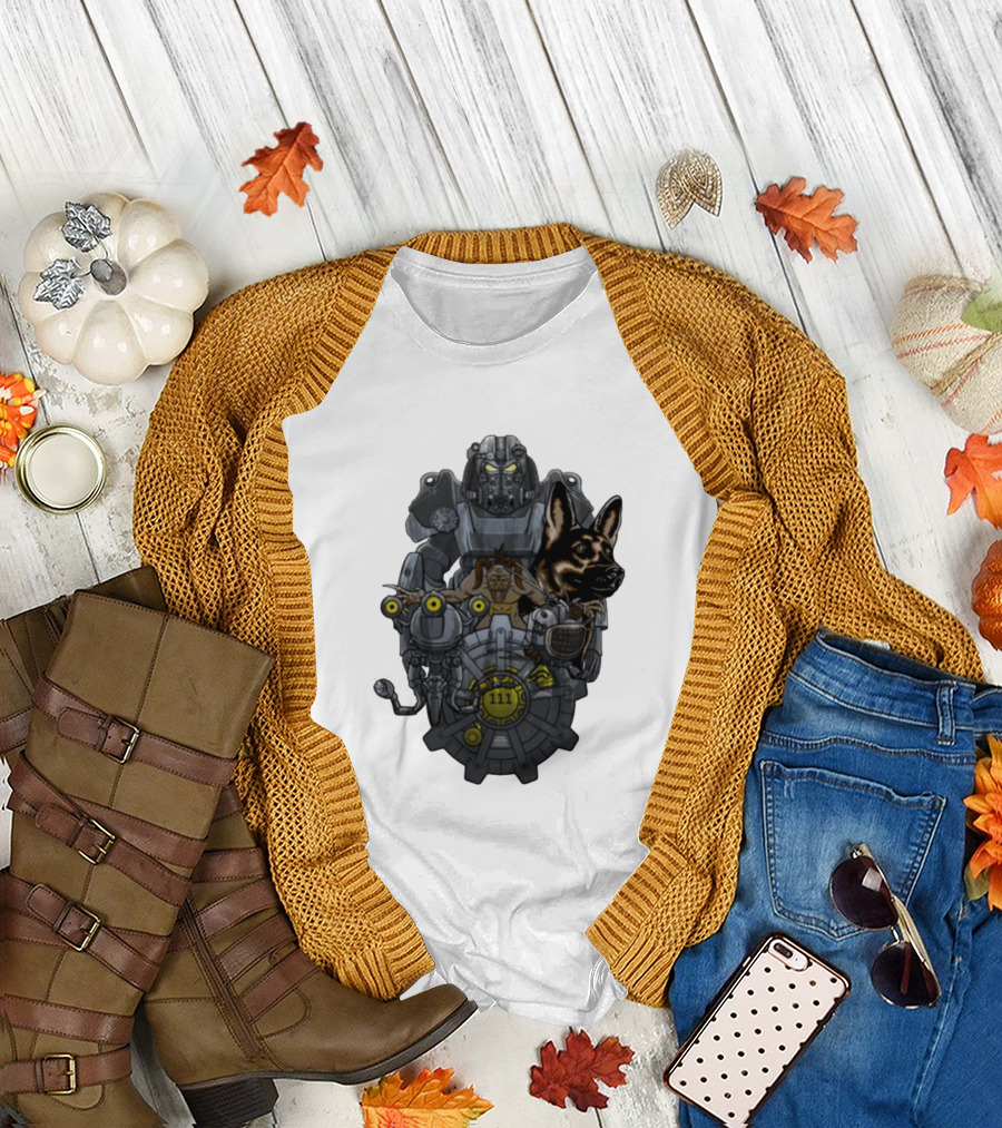 Fallout Power Armor Dogmeat Vault 111 Welcome Home T-Shirt