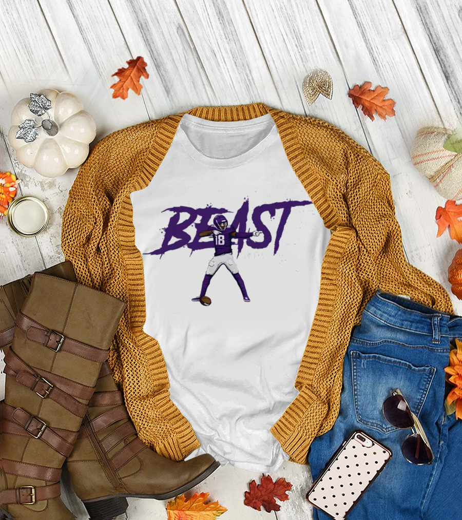 Justin Jefferson Beast NFLPA 18 T-Shirt