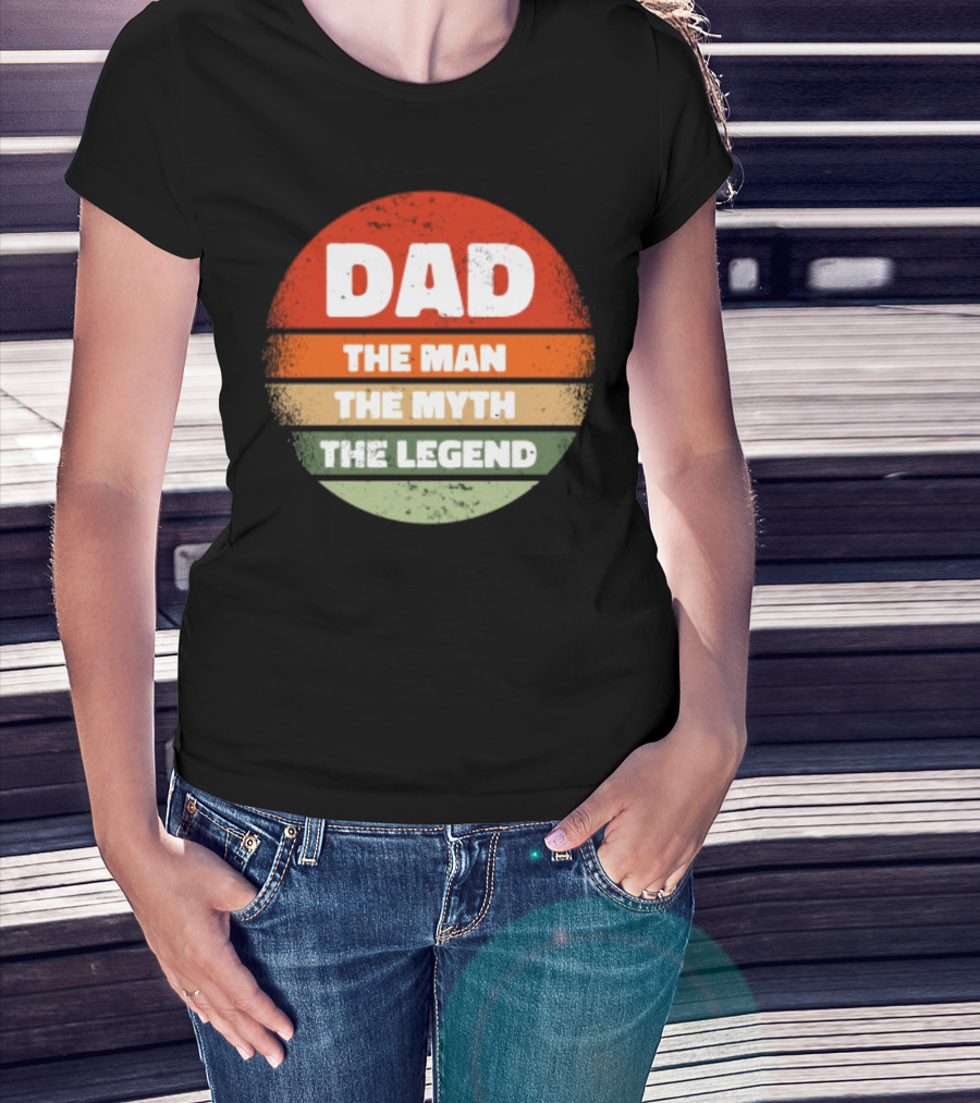Dad The Man The Myth The Legend Vintage Father's Day T-Shirt