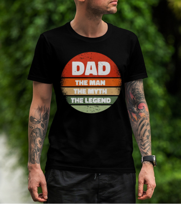 Dad The Man The Myth The Legend Vintage Father's Day T-Shirt