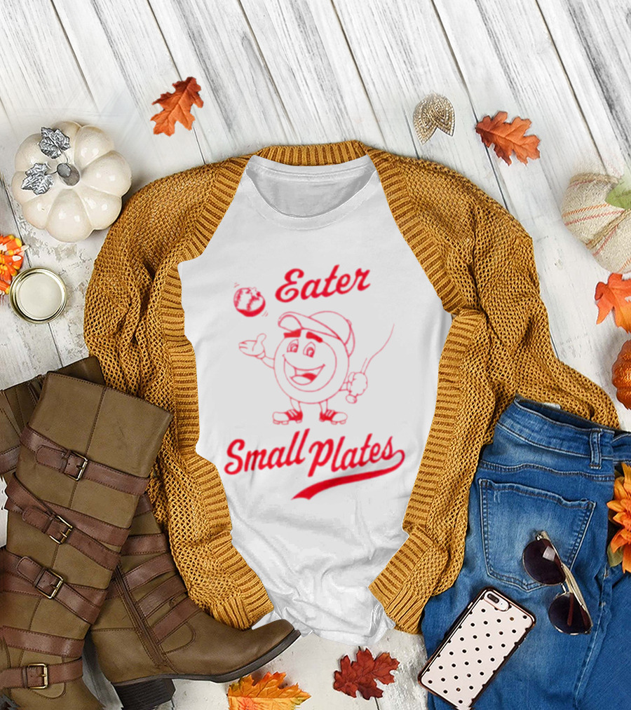 Eater Small Plates Baseball Character T-Shirt