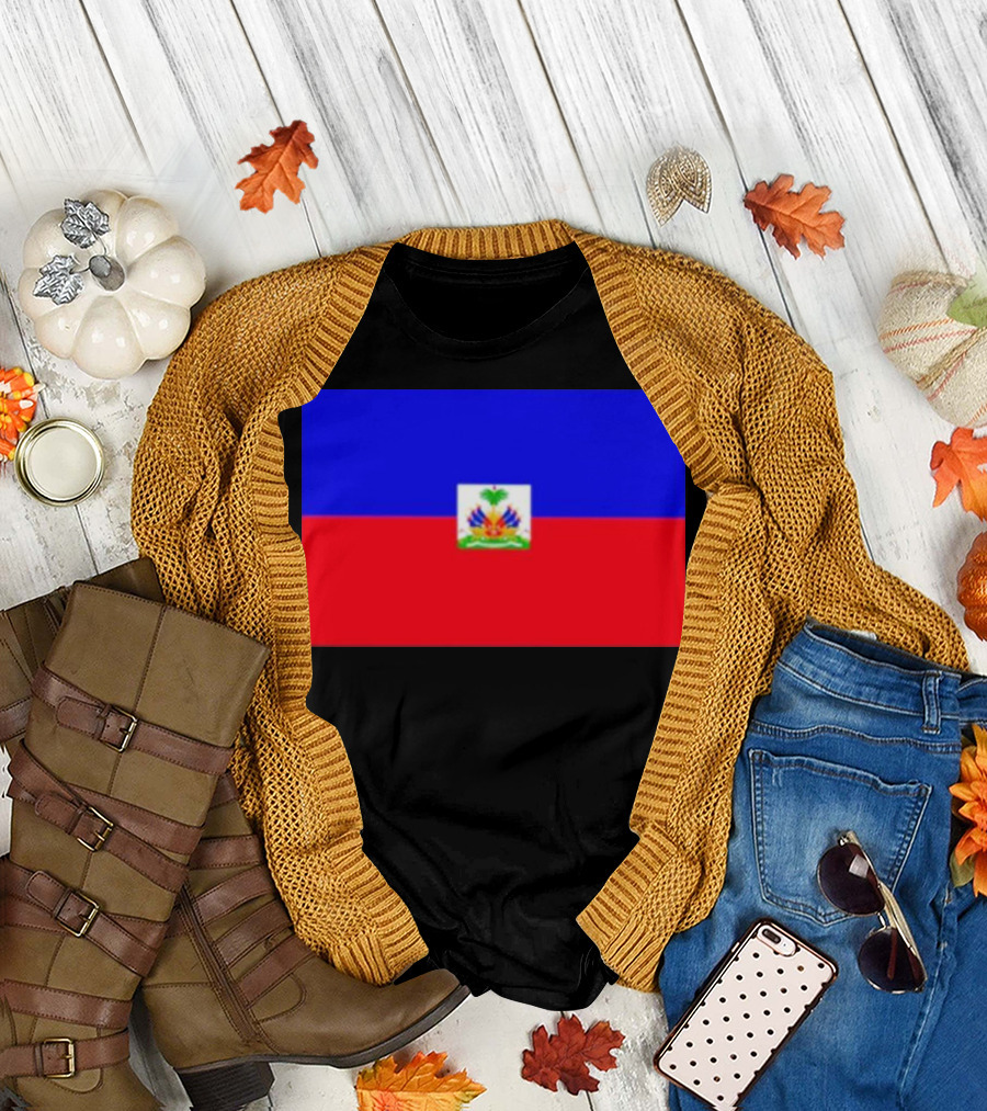 Haitian Flag Day Celebration with National Colors T-Shirt