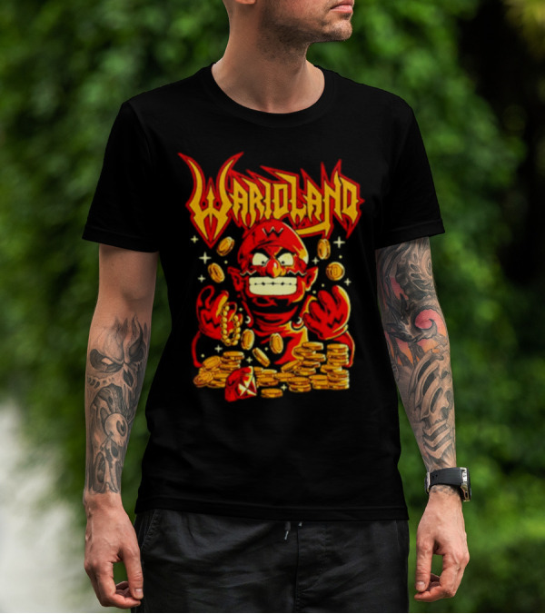 Warioland Coins Character Gaming T-Shirt