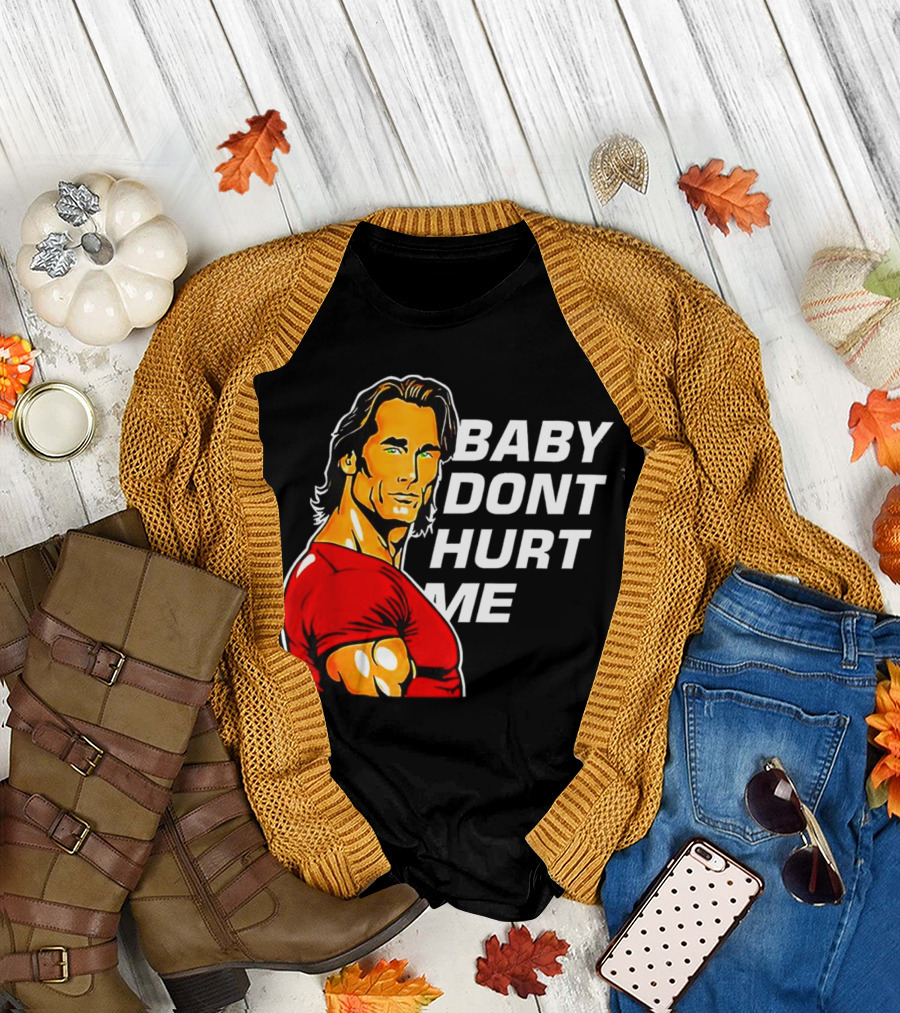 Mike O Hearn Baby Don't Hurt Me Cartoon Red Shirt Comic T-Shirt