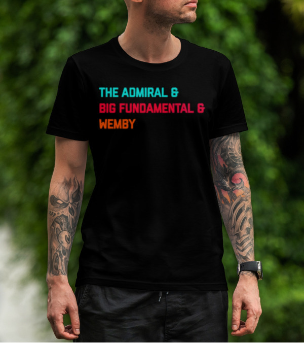 San Antonio Spurs The Admiral Big Fundamental Wemby T-Shirt