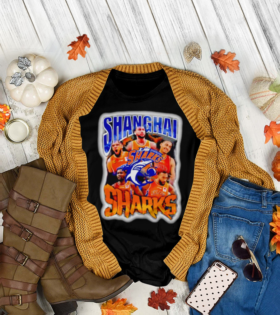 Shanghai Sharks Basketball Team Players China T-Shirt