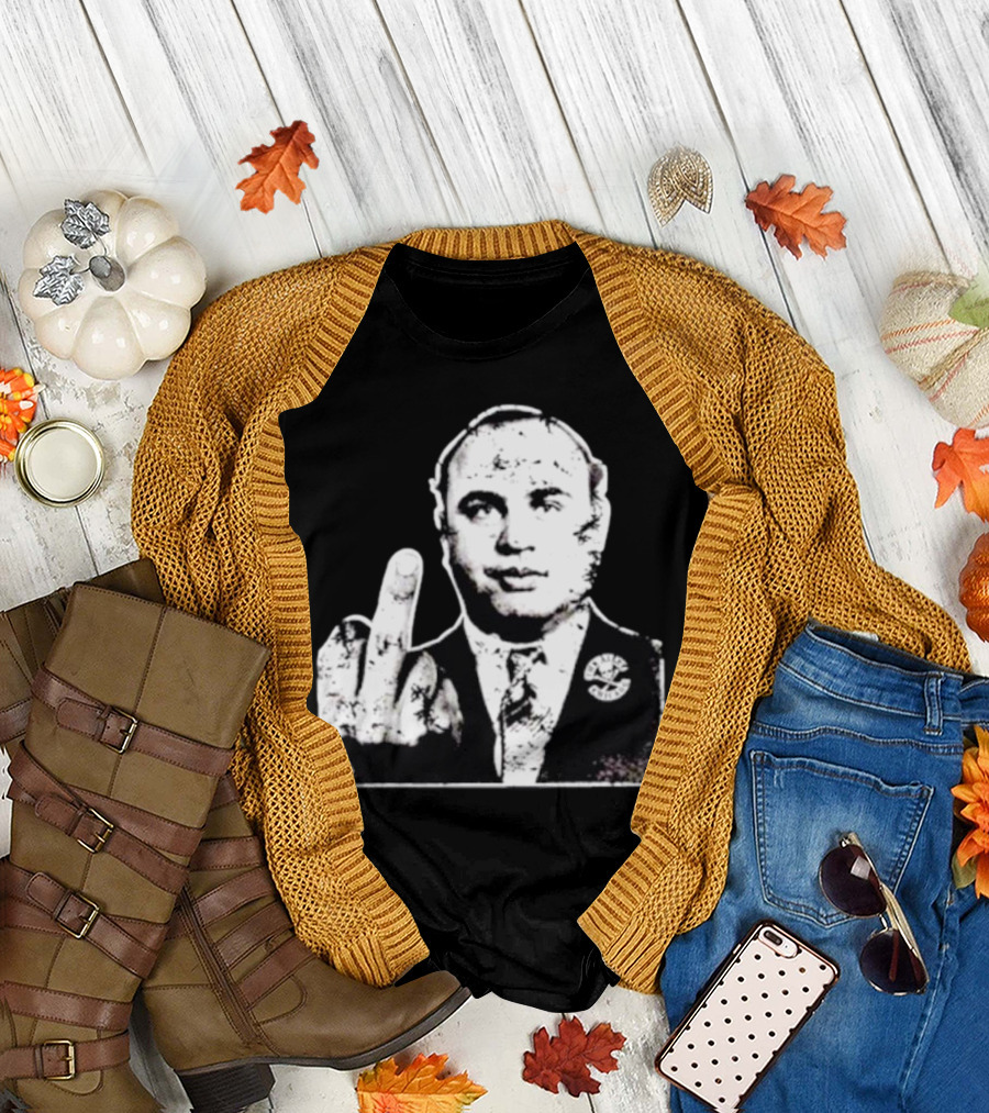 Al Capone Middle Finger Chicago Gangster The Alley T-Shirt