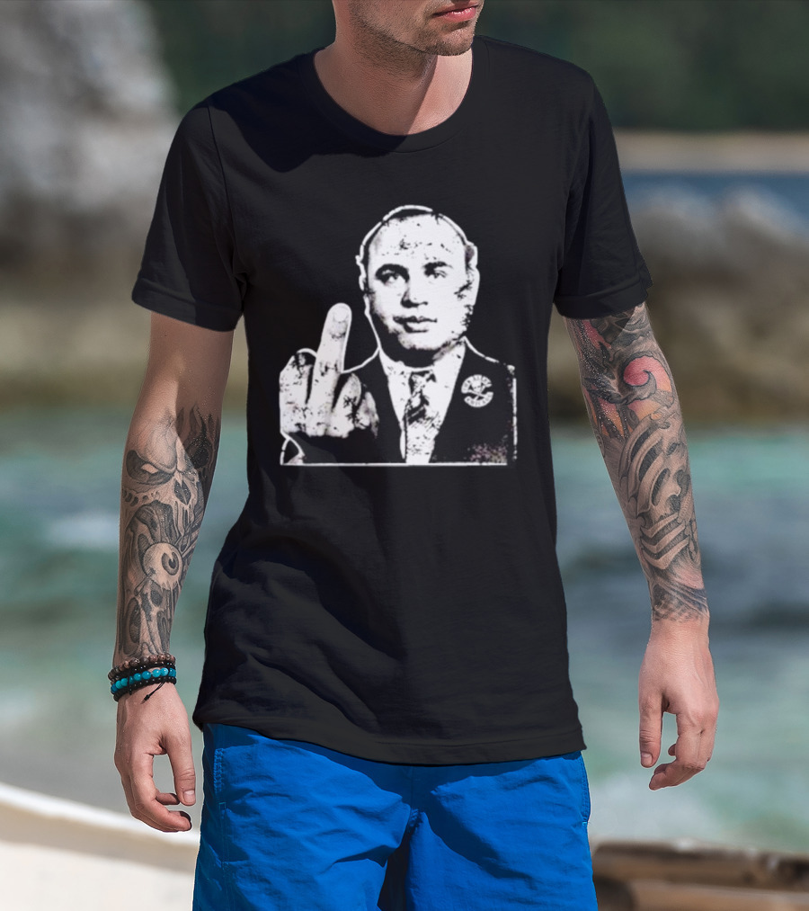 Al Capone Middle Finger Chicago Gangster The Alley T-Shirt