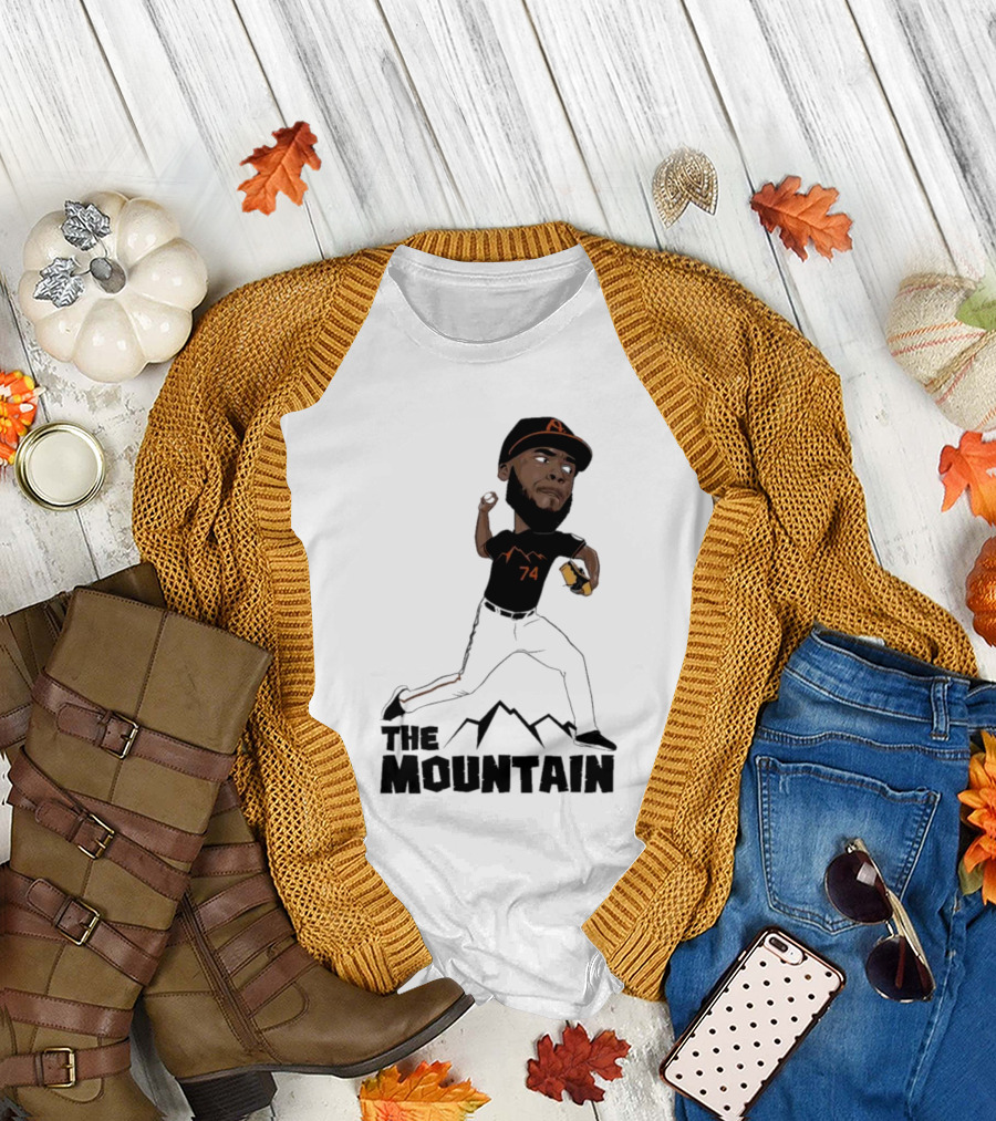 The Mountain Félix Bautista 74 Baltimore Orioles T-Shirt