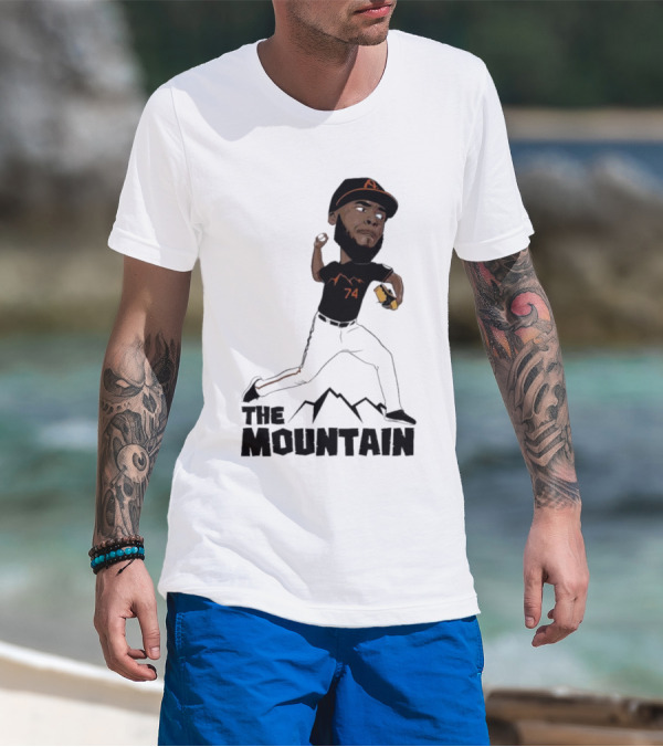 The Mountain Félix Bautista 74 Baltimore Orioles T-Shirt