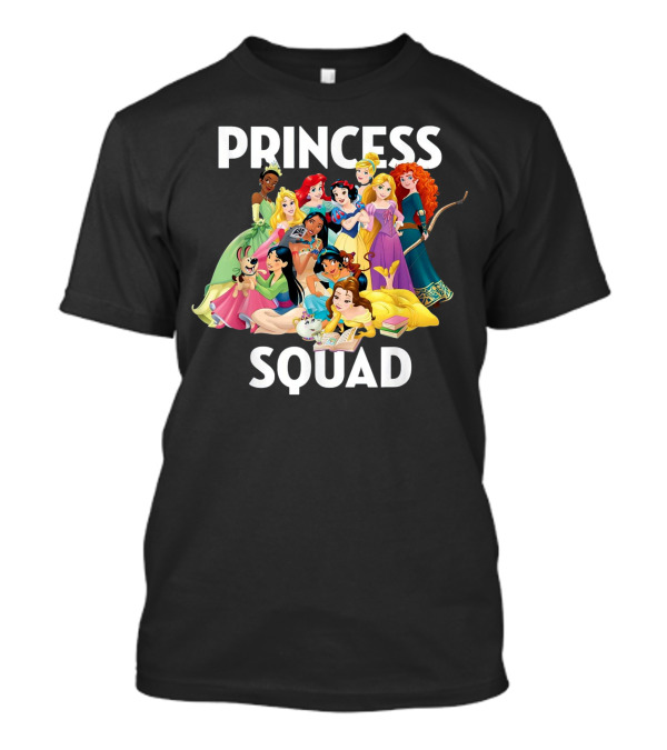 Princess Squad Disney Princesses Group Characters T-Shirt