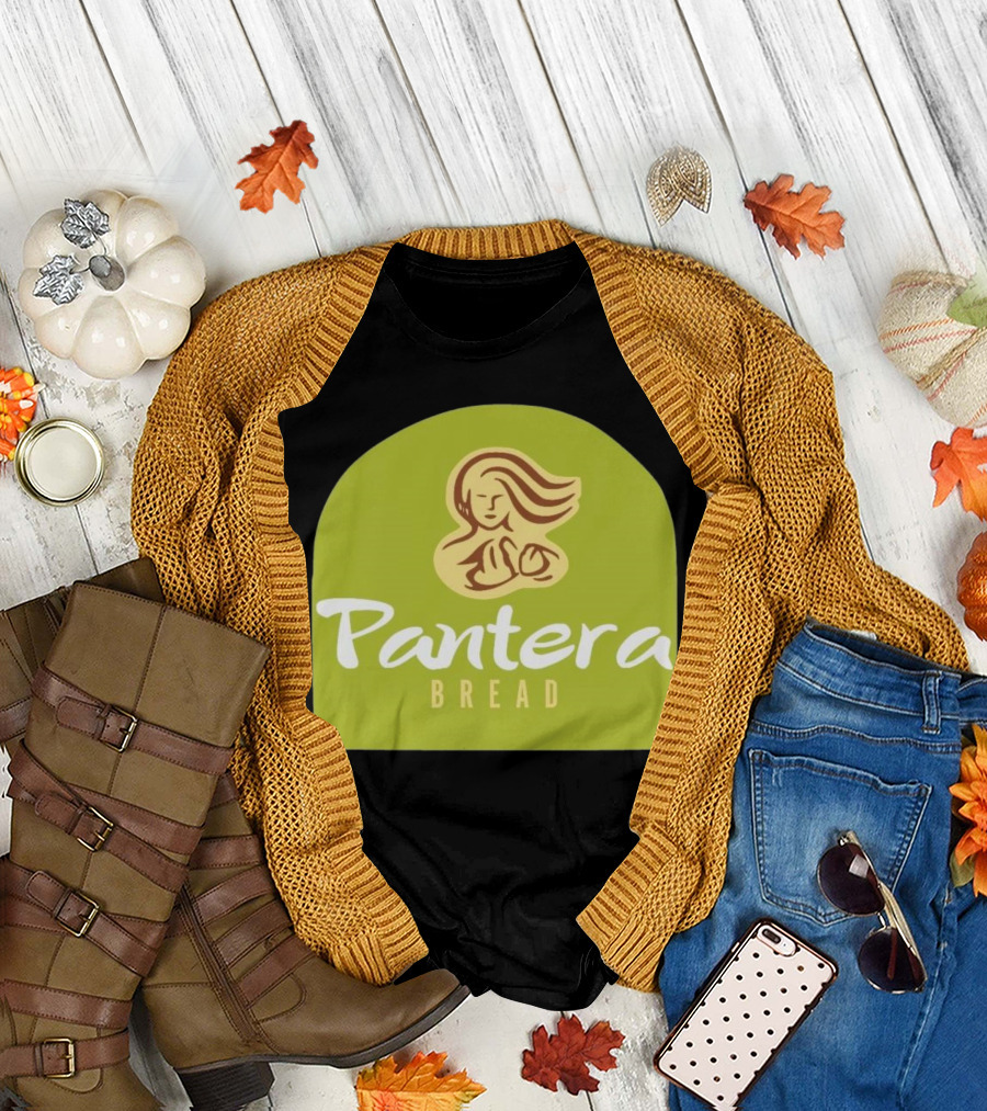 Pantera Bread Parody Logo Icon Green Background T-Shirt