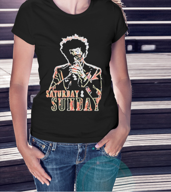 Saturday And Sunday Abstract T-Shirt