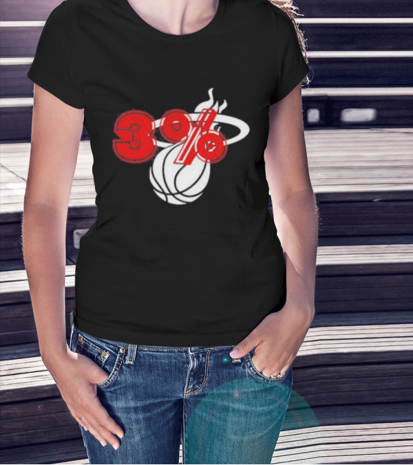 Brendan Tobin 3% Miami Heat Basketball T-Shirt