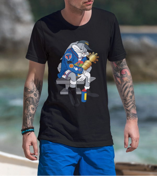 House Of Highlights Shop Bugs World Champ NBA Cartoon Boombox Trophy T-Shirt