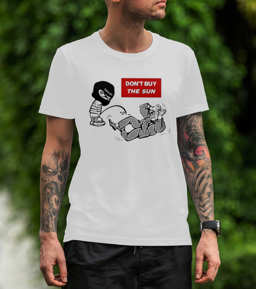 Jake Hanrahan Don’t Buy The Sun Cartoon Characters In Action T-Shirt
